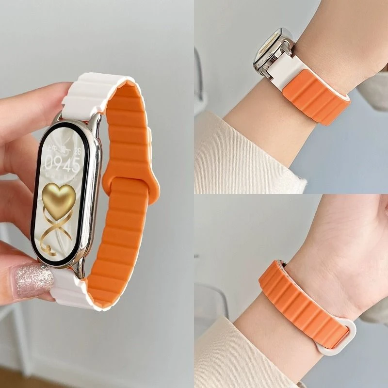 适用于小米手环10代新款磁吸表带智能手表9通用8快拆陶瓷特别版女