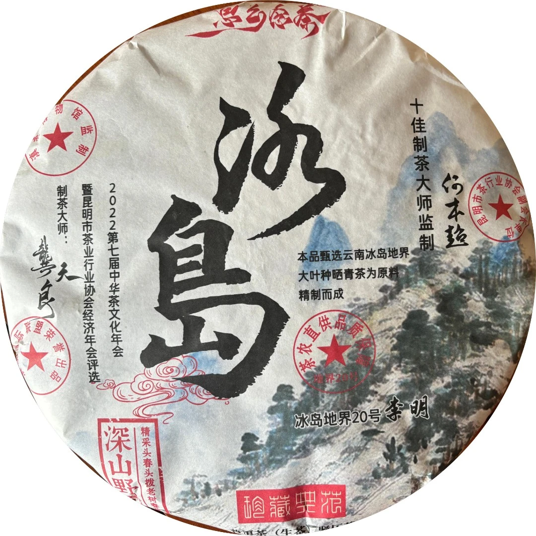 冰岛地界20号茶文化云南普洱茶生茶1000克收藏级茶香深山耐泡精制