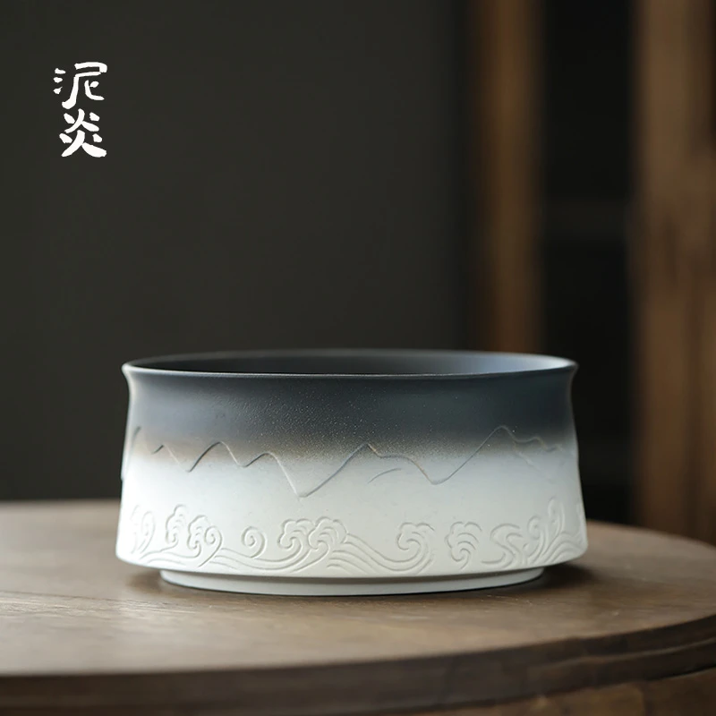 浪屿茶洗大号家用洗茶碗笔水洗杯洗水盂洗茶渣缸功夫茶具茶道零配