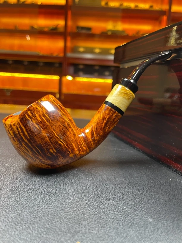 丹麦吉普森ida5石楠木手工烟斗（内径21.3斗深43.2）