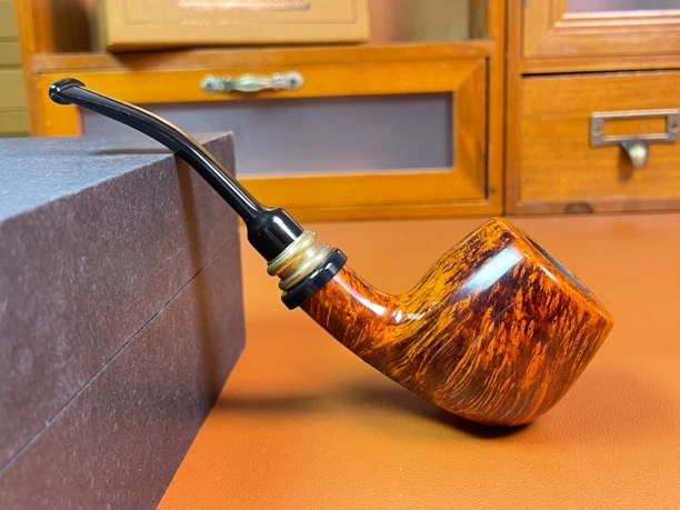 全新丹麦吉普森C3级石楠木手工制作烟斗 口径22.1斗深39.6长152.7