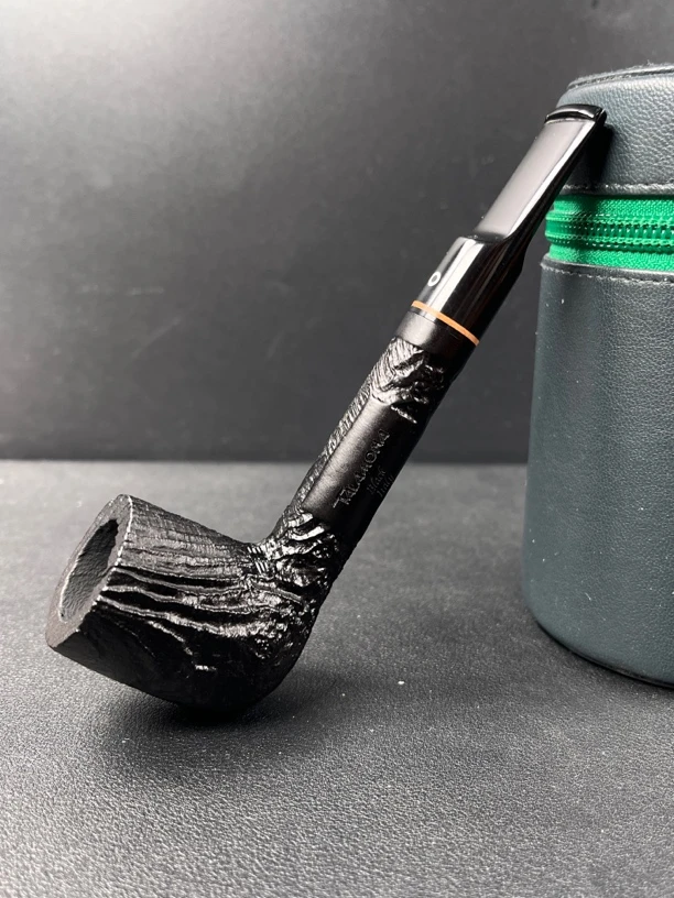 意大利塔拉莫纳黑色喷砂725L型号石楠木烟具