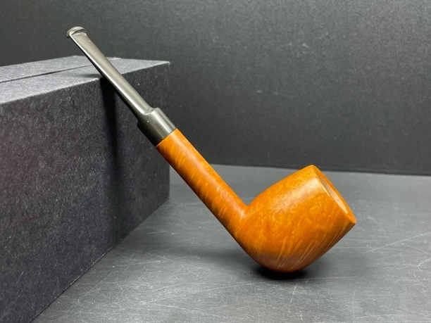 意大利杜卡原木色石楠木手工制作烟斗（内径18.7斗深34.8长142）