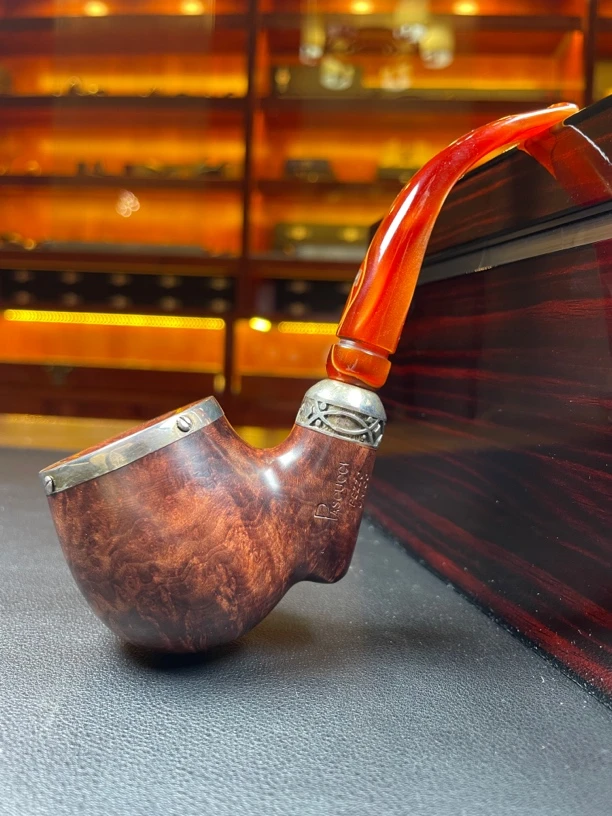 意大利帕斯库奇高阶石楠木手工烟斗（内径19.7 斗深40