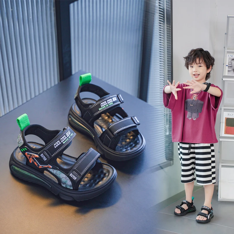 2024新款儿童凉鞋男童运动时尚休闲夏季软底大童男孩防滑23906