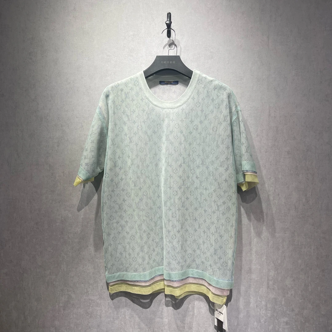 99新 LV 路易威登 多层欧根纱短袖T恤/L码/98新/DY212632