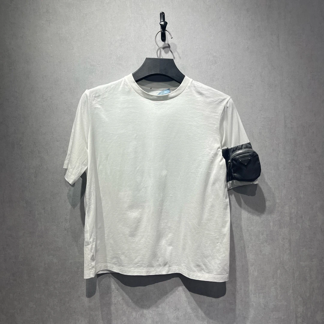 99新 Prada/普拉达 三角标战术口袋短袖/L码/98新
