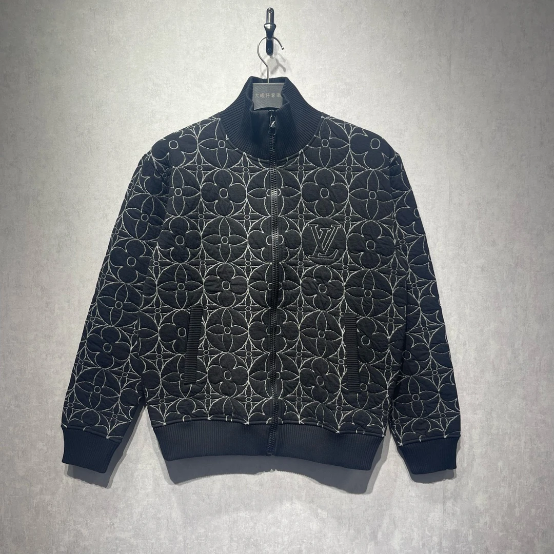 99新 LV 路易威登 花卉拉链束腰夹克外套/M码/99新