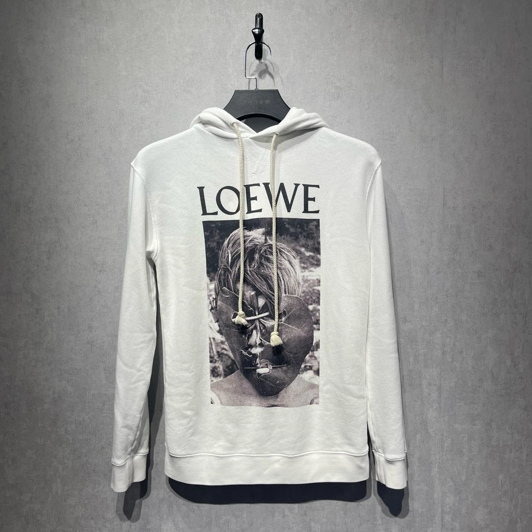 95新 LOEWE/罗意威 胸前logo印花卫衣/xs码/98新