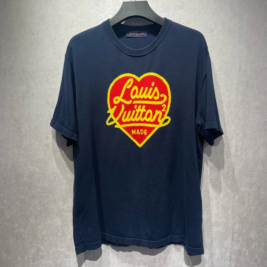 99新 LV x nigo联名 爱心logo字母针织短袖/4L码/98新/毒9999