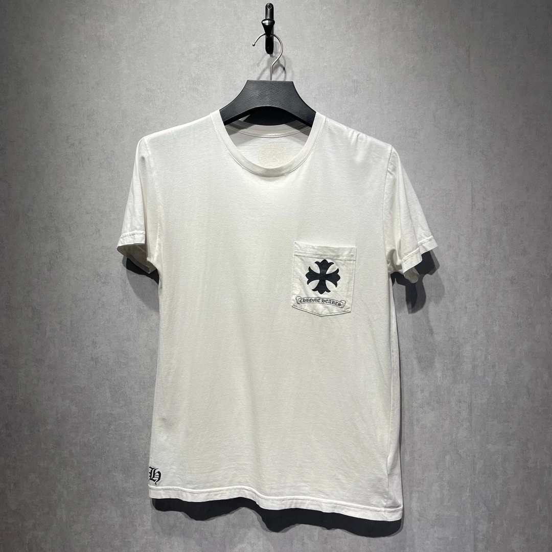 95新 Chrome Hearts/克罗心 纯色十字印花短袖/M码/95新/DY212481
