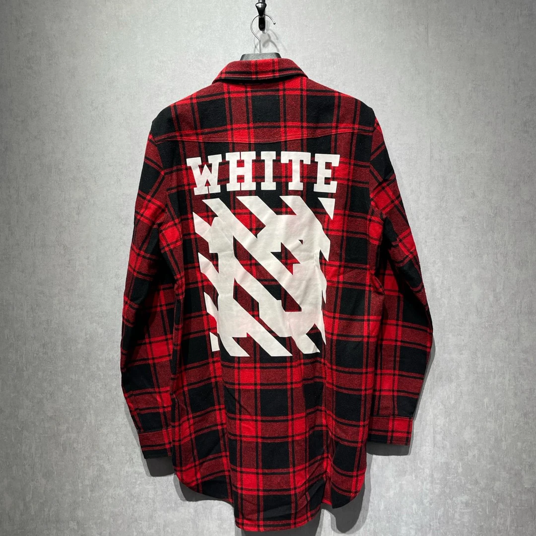 99新 OFF-WHITE  经典马路标logo衬衫外套/L码/98新/DY211860