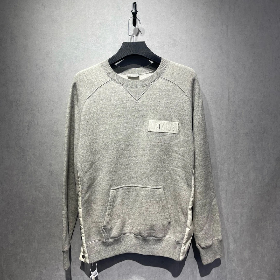 99新 DIOR/迪奥 x sacai联名 logo贴片圆领长袖卫衣/S码/DY212518