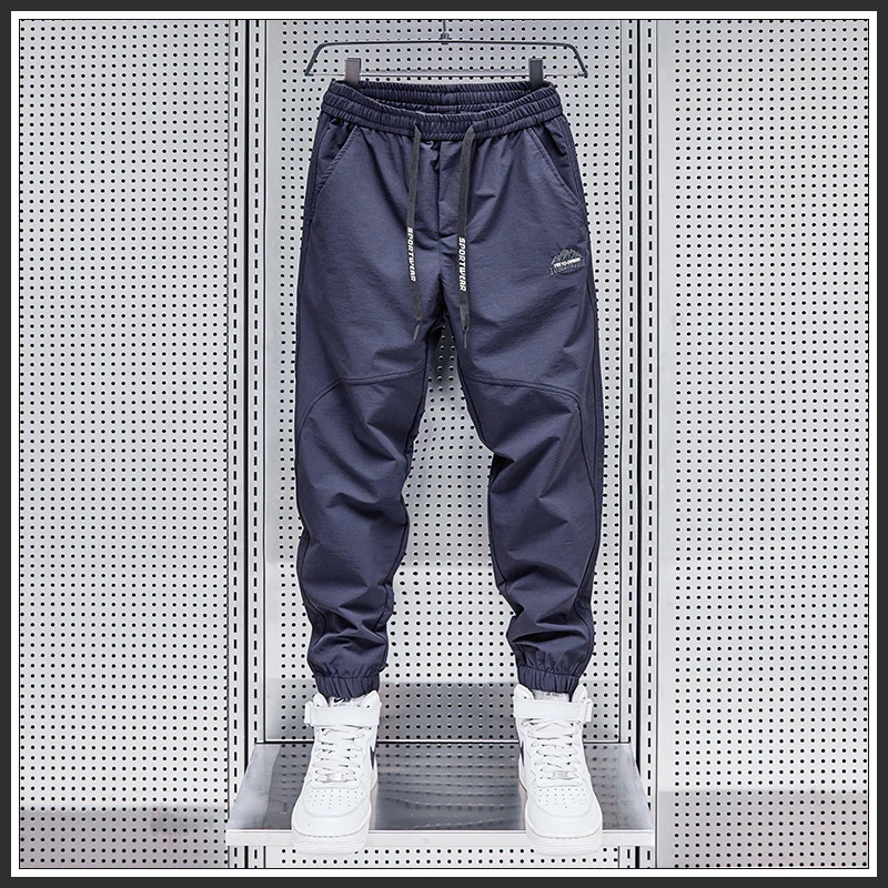 春秋新款束脚休闲裤2023年男士宽松哈伦裤子潮流百搭潮牌男装长裤