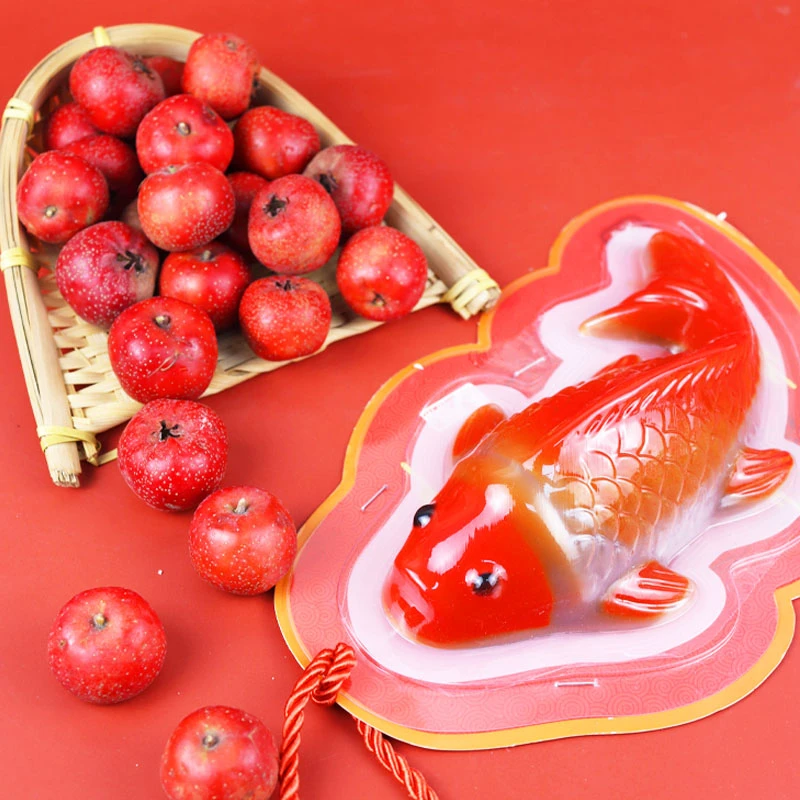 【年夜饭锦鲤摆盘】一木山楂鱼320g山楂糕京糕酸甜精致好吃年货零食