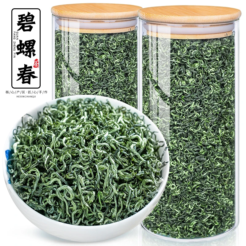 飘香韵2025新茶叶手作花果香碧螺春浓香明前绿茶嫩芽春茶罐装500g