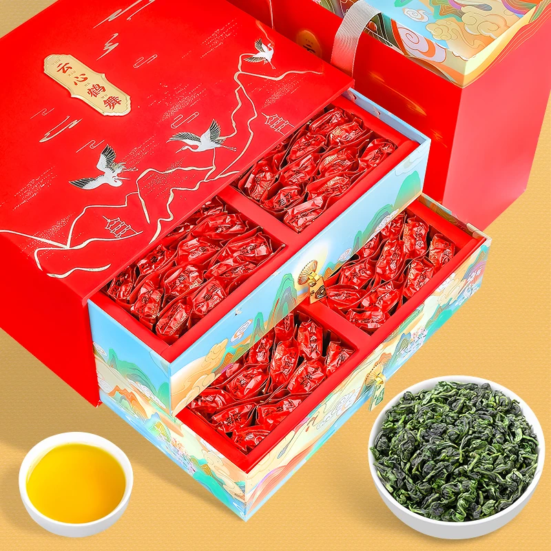 飘香韵清香型铁观音正味兰香2025新茶安溪乌龙茶礼盒装茶叶1000g