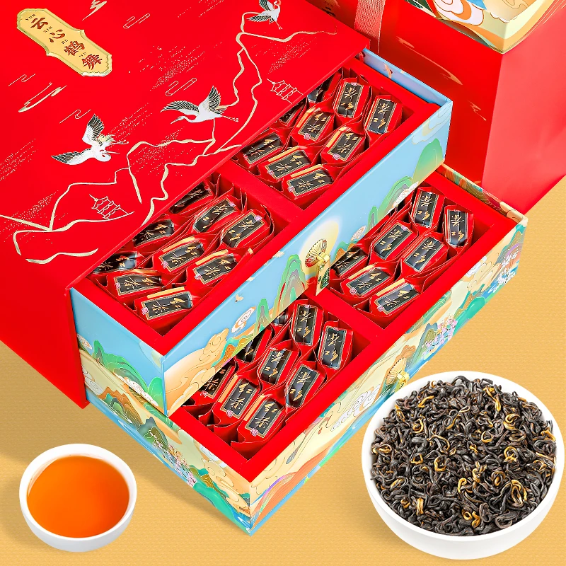 飘香韵特级祁门红茶2025新茶浓香型茶叶佳节送礼国风礼盒装500g