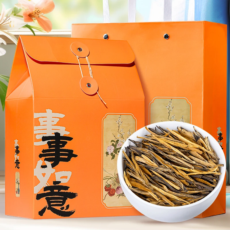 飘香韵云南滇红茶大金针特级凤庆蜜香金芽2025新茶茶叶礼盒装250g