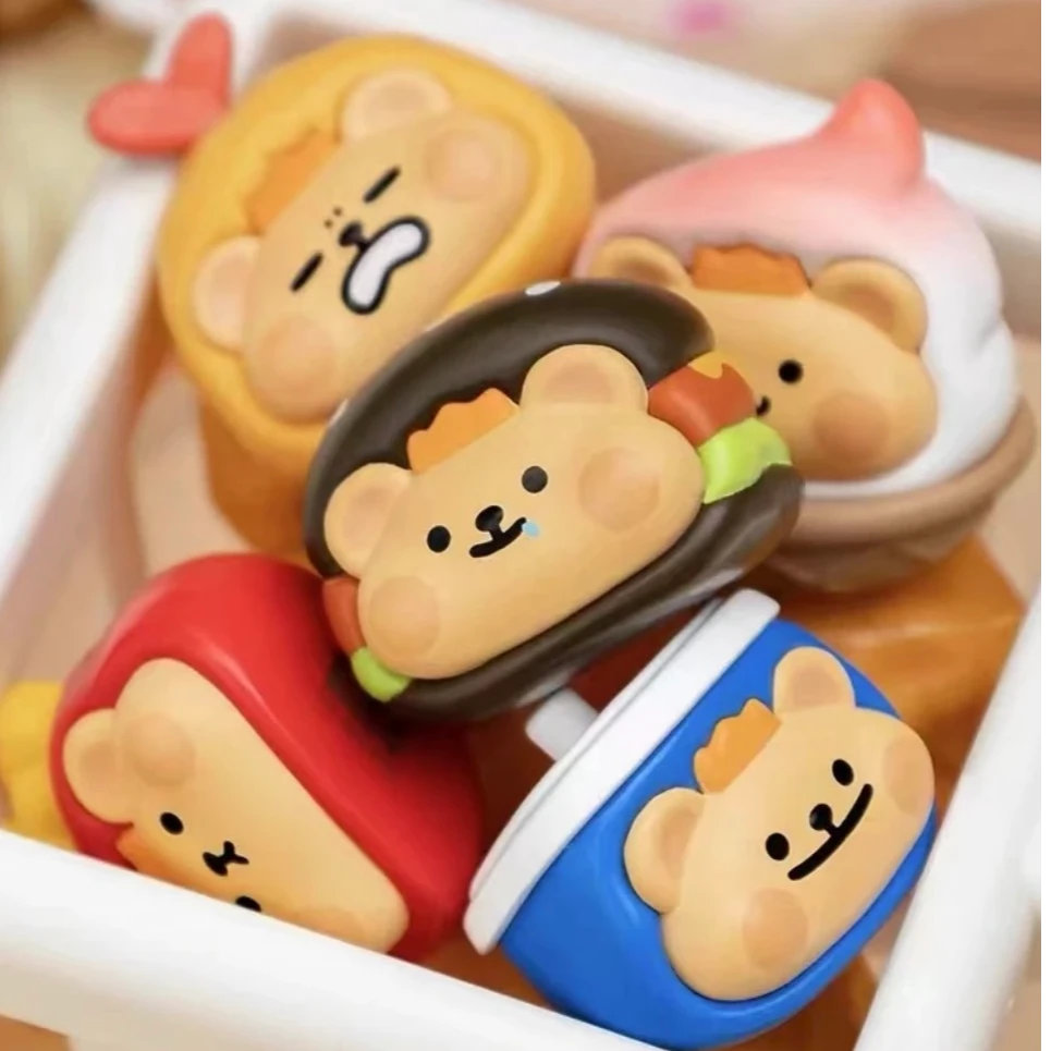 【拆盒】小熊虫快餐糖果粒系列盲袋潮玩