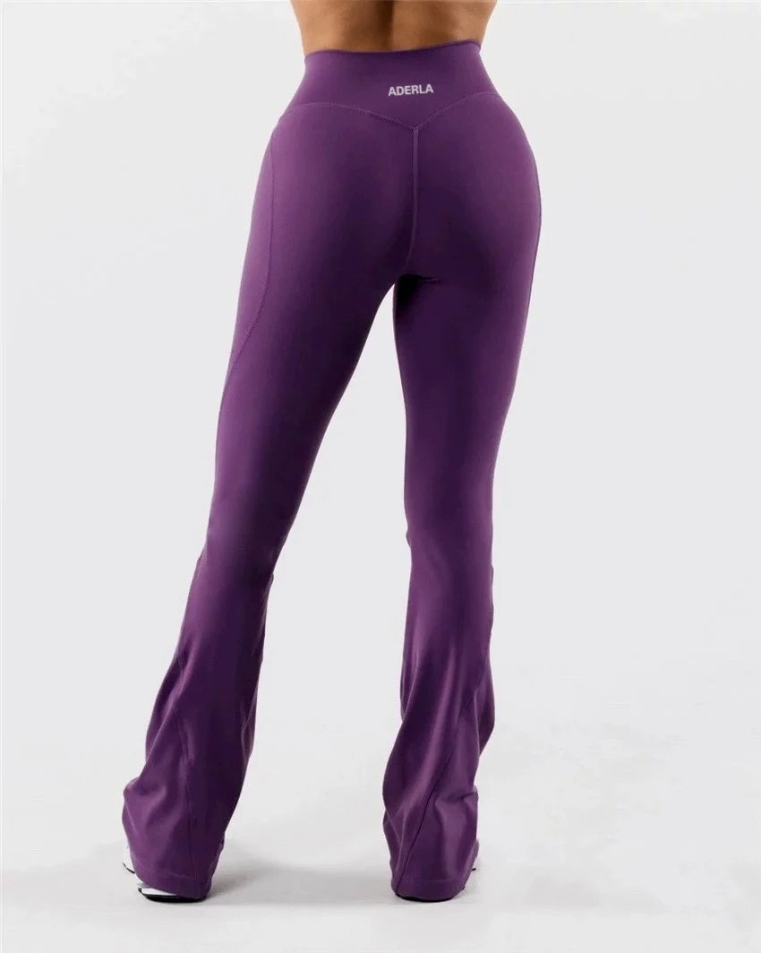 Aderla爱德拉喇叭裤欧美修身健身喇叭裤