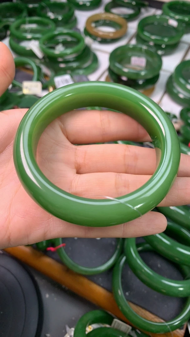 和田玉碧玉手镯58/59口径