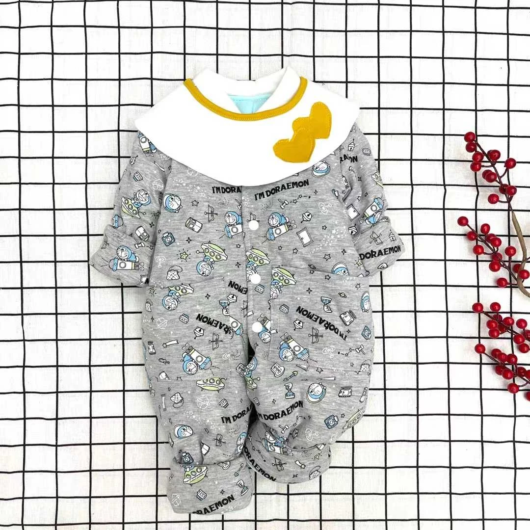 婴幼儿薄棉连体哈衣长袖