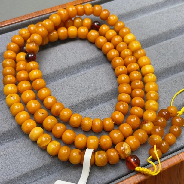 橘皮瑕疵老蜜蜡7➕老型链子（440号）