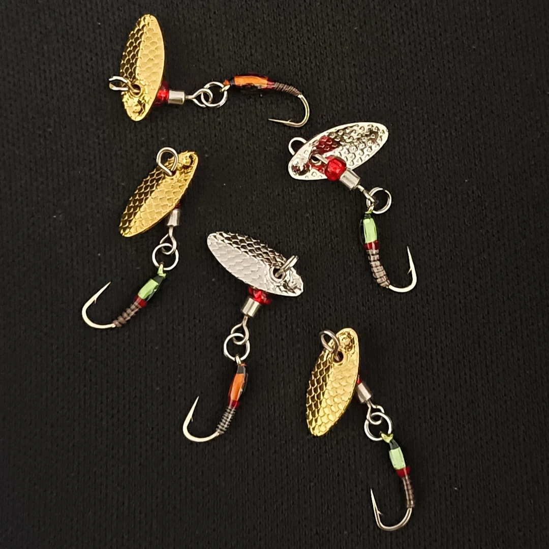 10只 瓜子亮片钓组飞蝇钩若虫路亚微物小白条溪流马口军鱼罗非