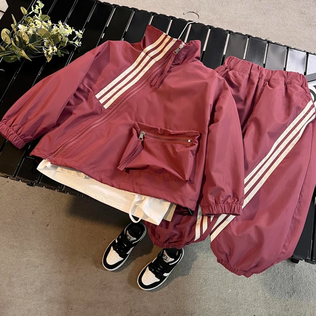 【小治专属】童装男童秋装套装新款儿童运动长袖春开衫中小童两件套