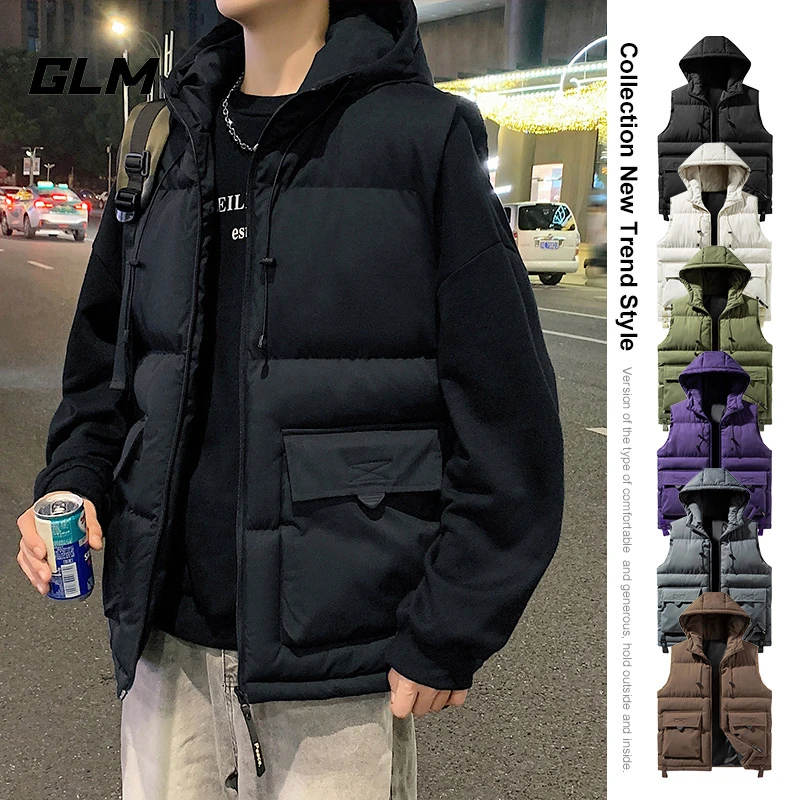 GLM坎肩马甲男款秋冬季马夹外穿潮流潮牌户外背心男女士棉衣外套