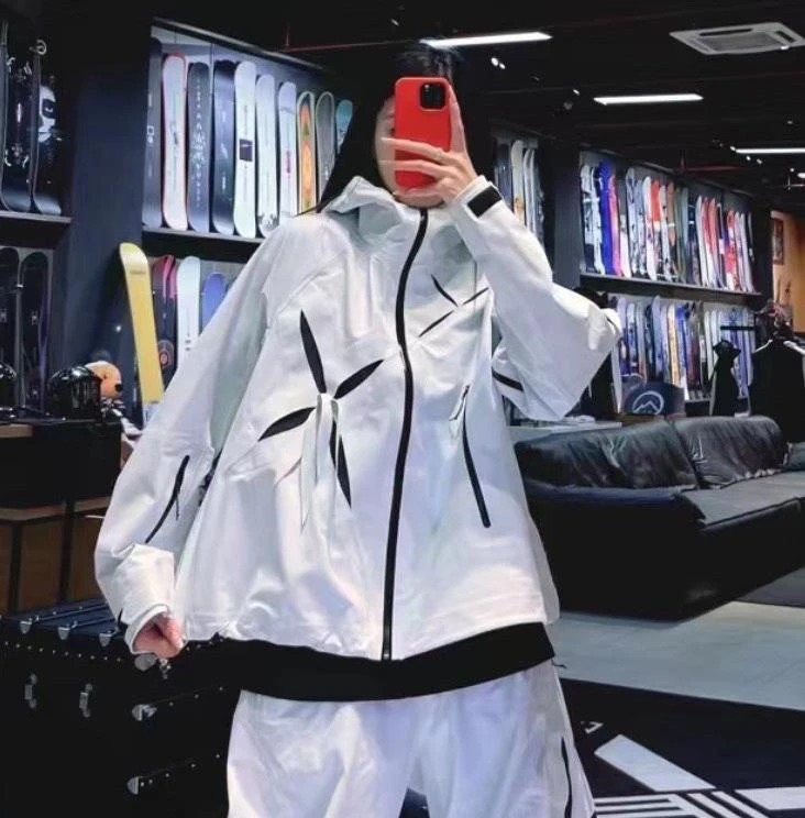 新款YAKKY 星空限定W2425虎鲨3L 黑色 滑雪服滑雪背带裤滑雪衣