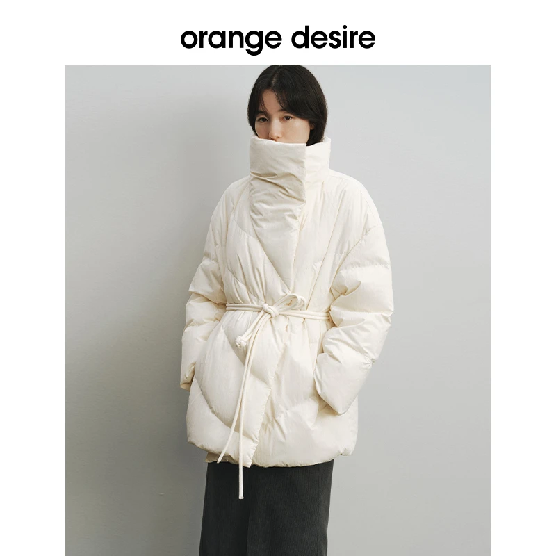 orange desire【梅里雪山】气质新中式盘扣羽绒服女新款OD2DWWYB028