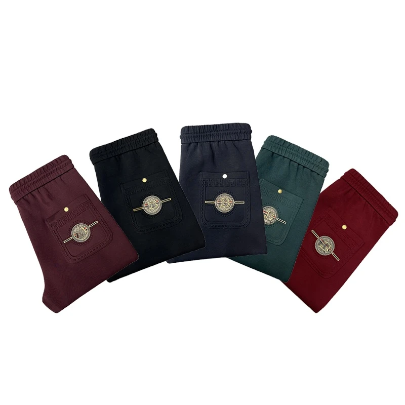 9988秋冬新款男士高端休闲卫裤面料束脚休闲裤小脚男裤长裤