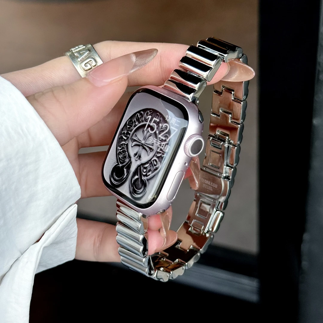 酷趣一株规则金属适用苹果手表Apple Watch10iwatch98765SE男女