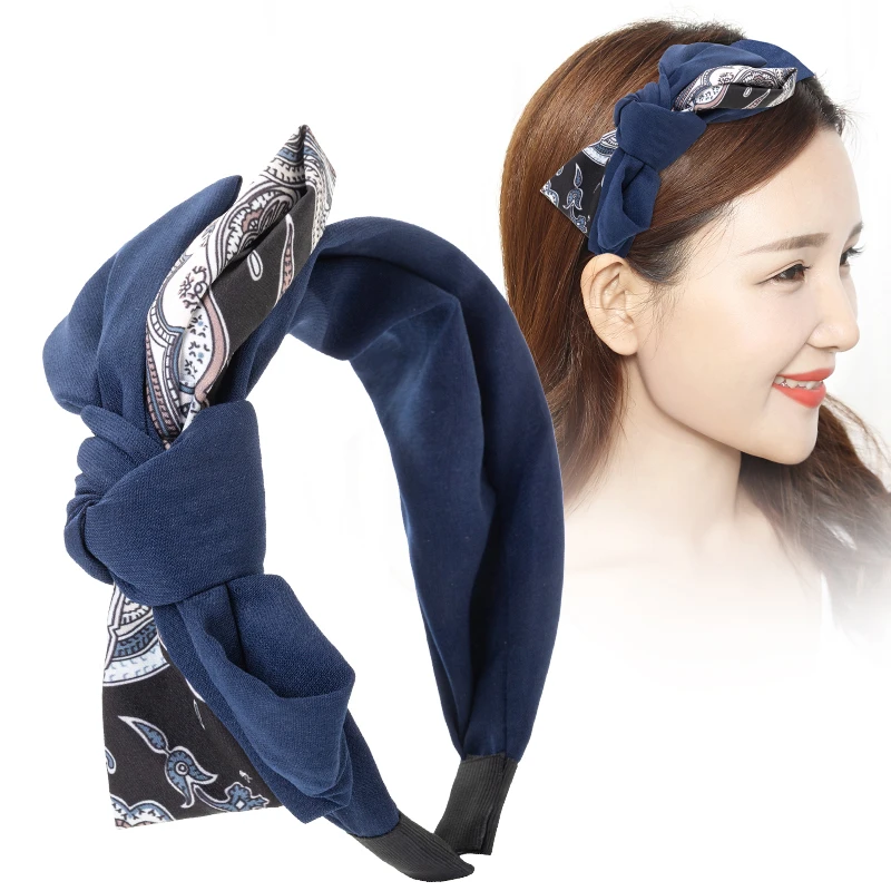 韩版蝴蝶结发箍女高级感压发简约宽边头饰布艺时尚头箍女百搭发卡