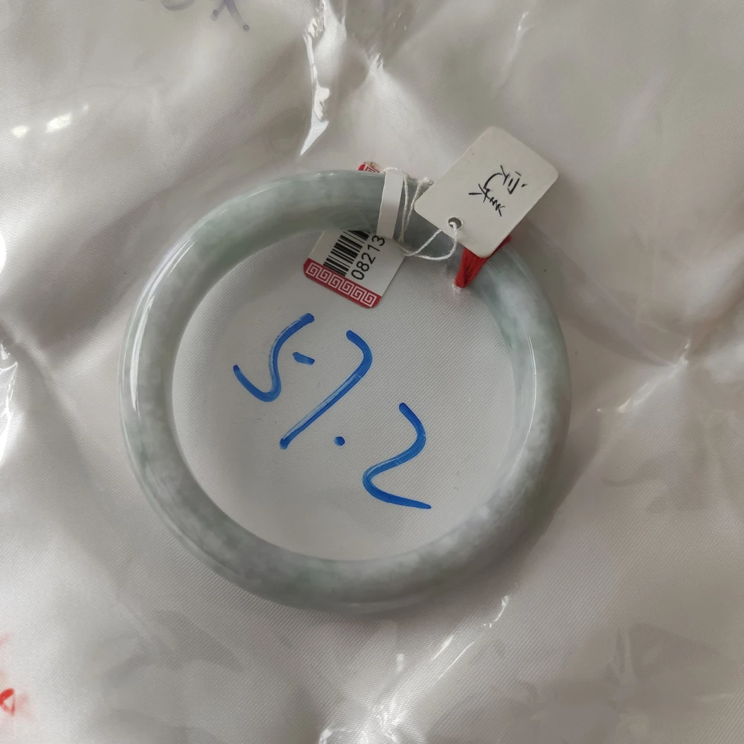纯天然缅甸翡翠手镯A货正圈57-58圈口
