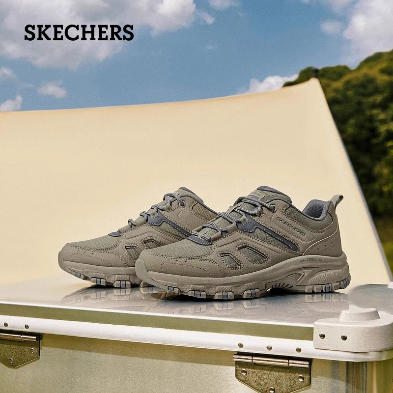 斯凯奇夏季男鞋复古户外鞋轻质缓震舒适透气运动鞋237379