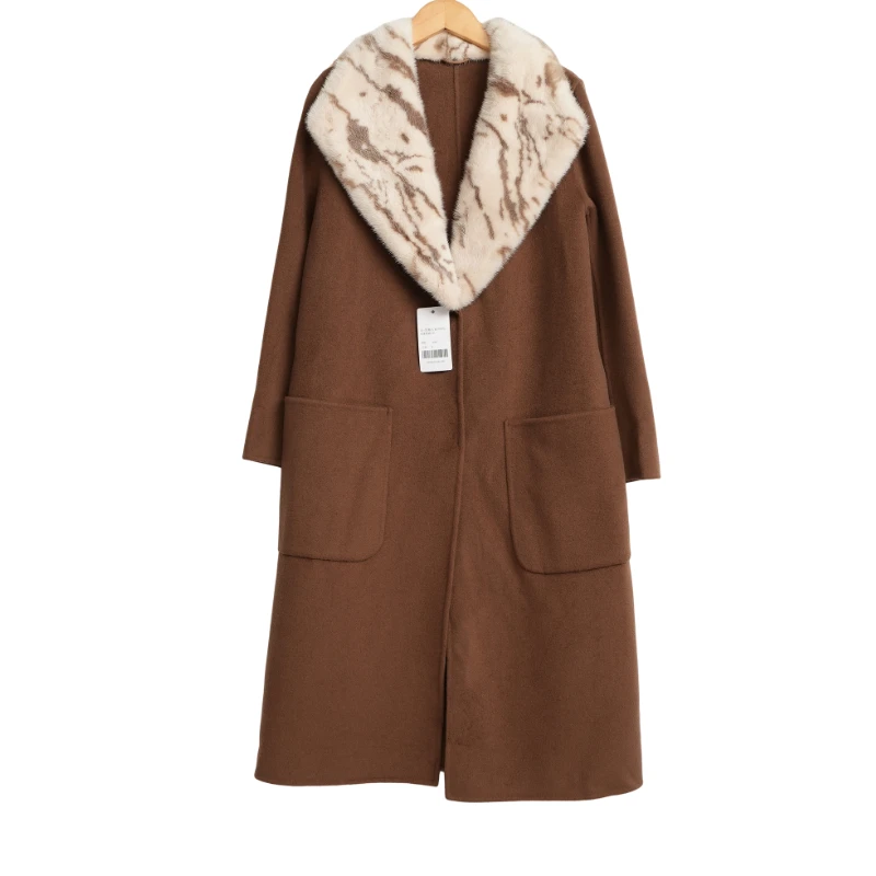 【凯S家】 精选女装秋冬新款高端洋气时尚奶咖女士大衣-195