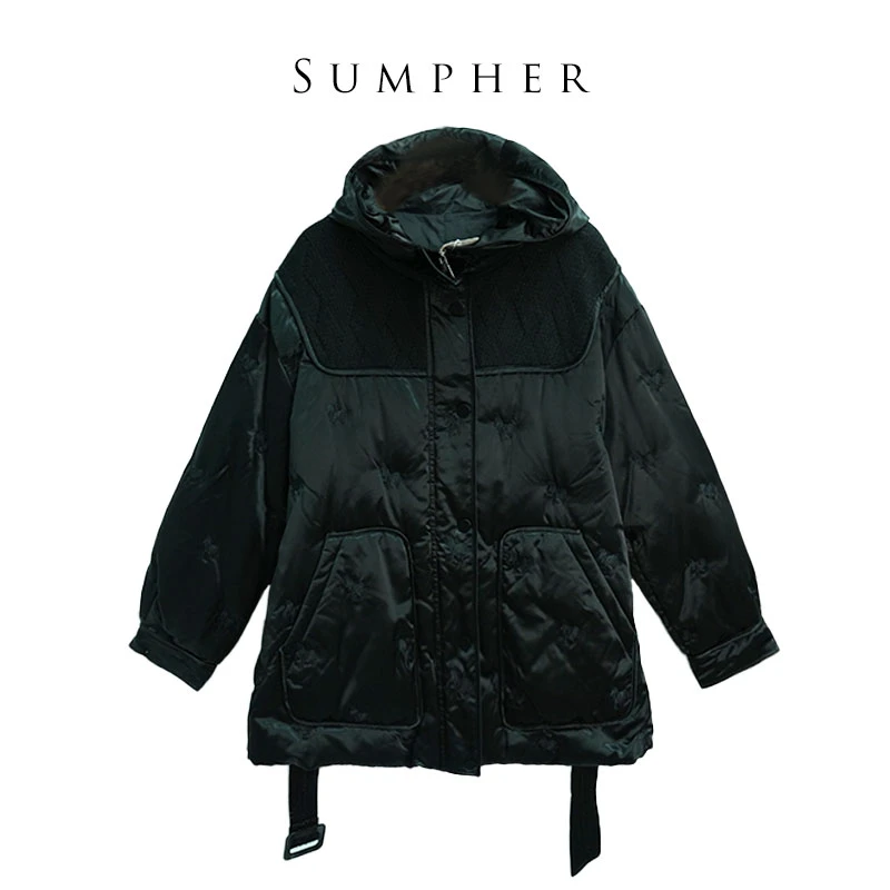 【KW某Y】品牌2024精选女装新款款高端冬季女士黑色防寒服-21179