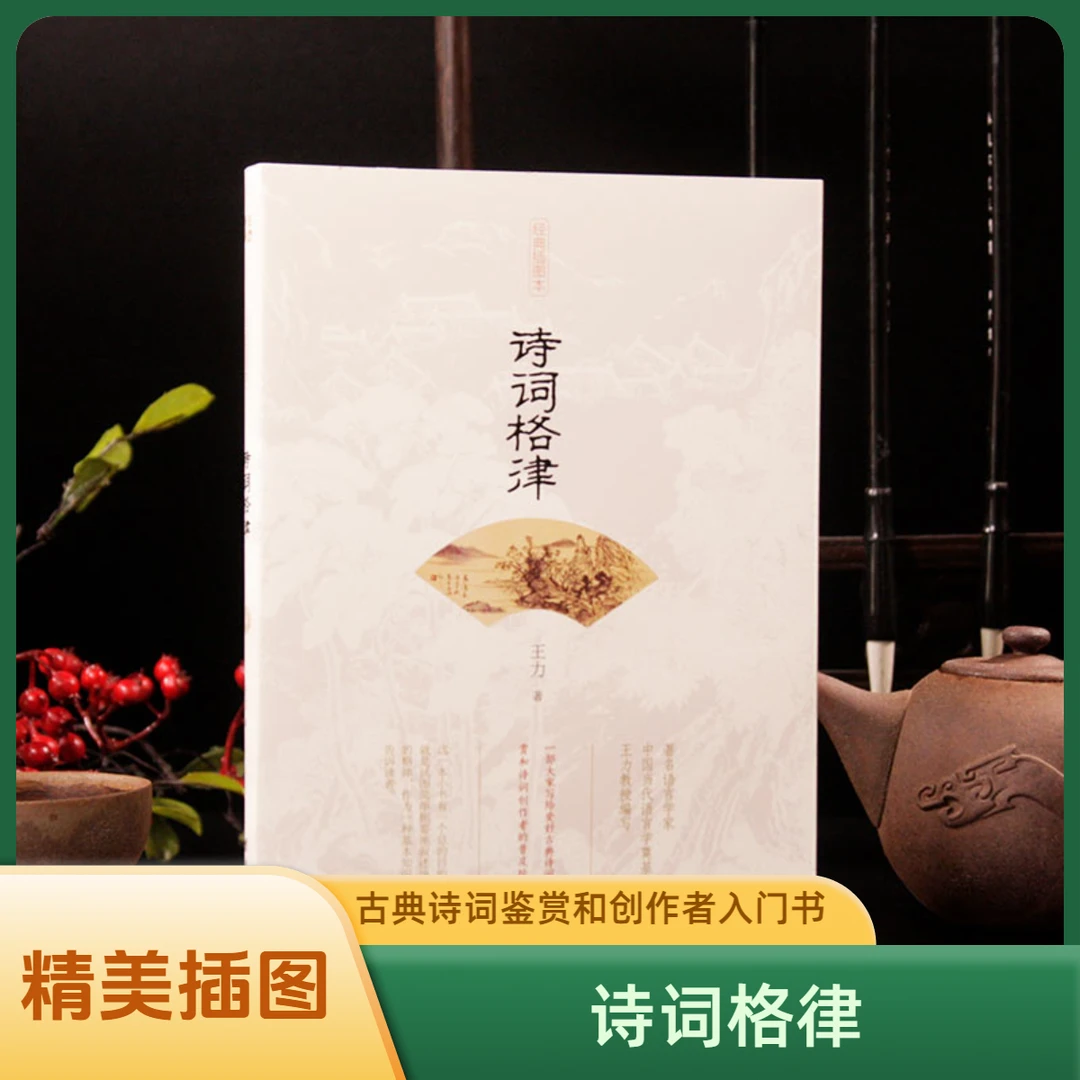 诗词格律 王力著 中国古诗词鉴赏和写作基本入门书古代文学经典