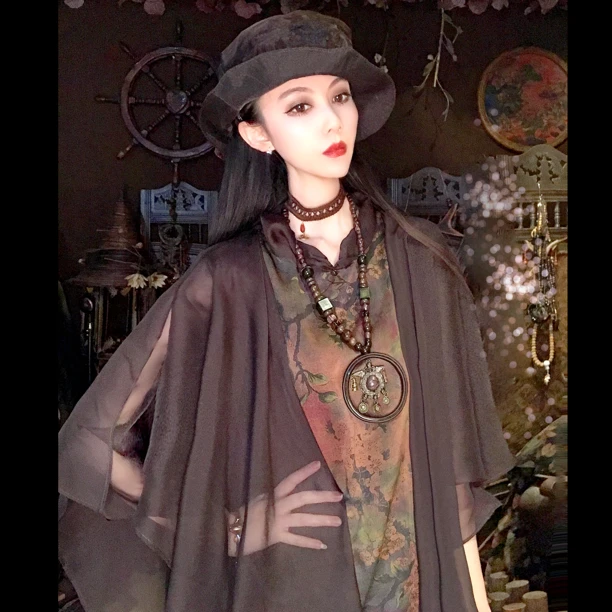 原创设计高端定制女装新款拼接撞色性感连衣裙宽松夏季薄款桑蚕丝
