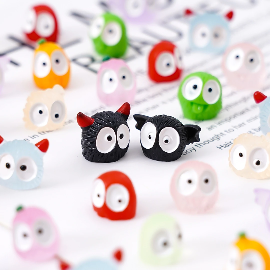 【万圣节小鼻嘎】【双许愿】万圣节夜光小黑煤球精灵diy装饰品配件