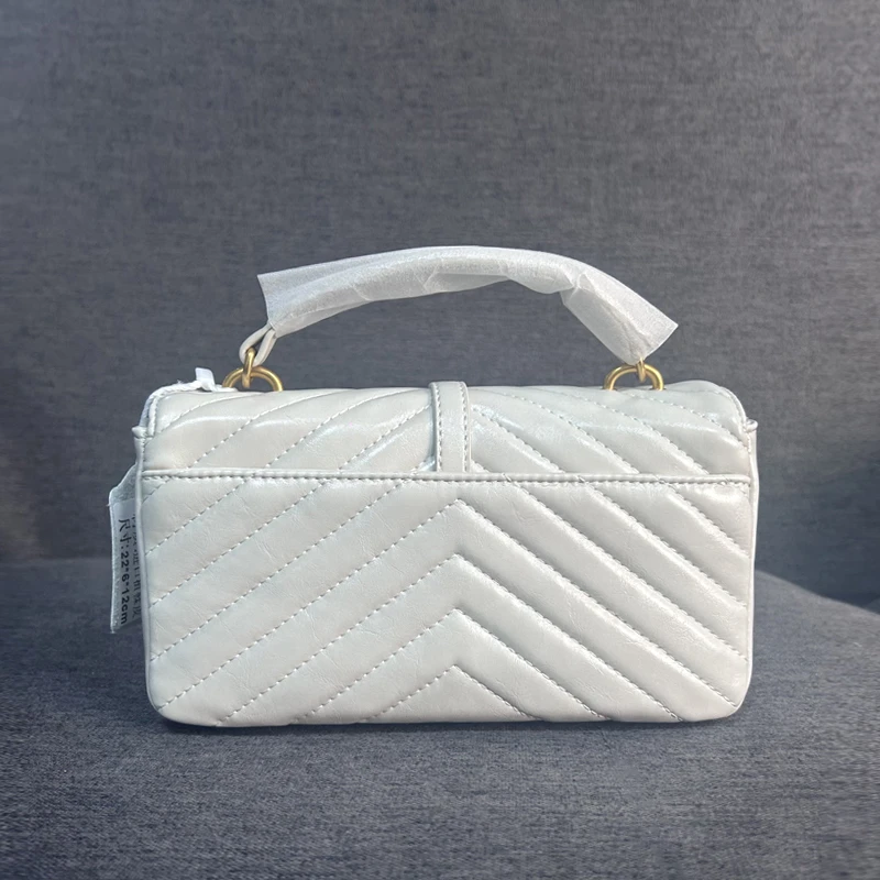 CHENG FENG  斜纹绣花信封包82413米白色（配礼盒）