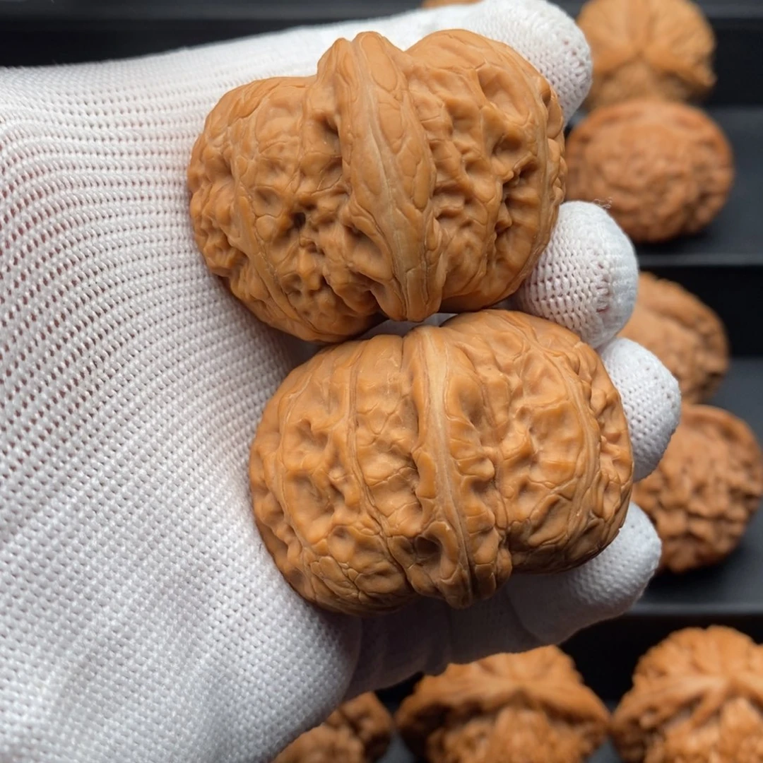 文玩核桃把件鲁*呈45尺全品平谷元宝