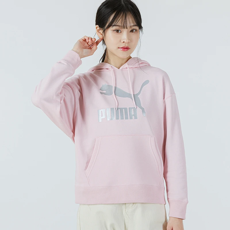 PUMA彪马官方女装运动休闲百搭简约连帽卫衣535337