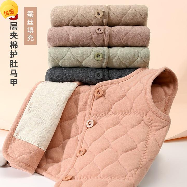 儿童马甲女童背心秋冬保暖德绒宝宝马夹婴儿护肚男童内穿外穿冬季