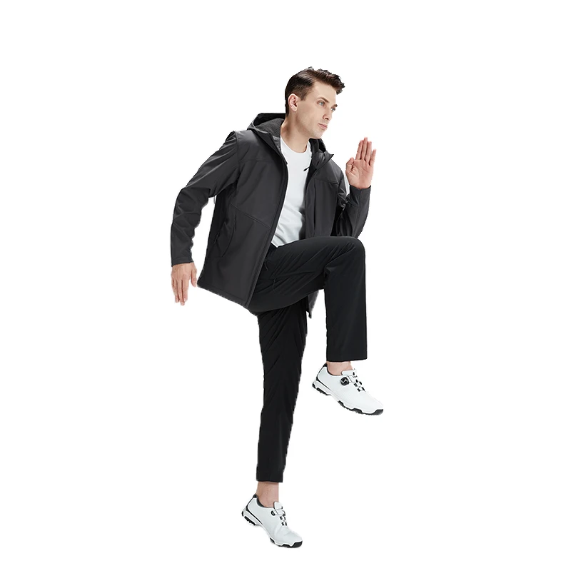 秋冬Gamma华夫格软壳上衣男防水防风连帽外套/23-M65179