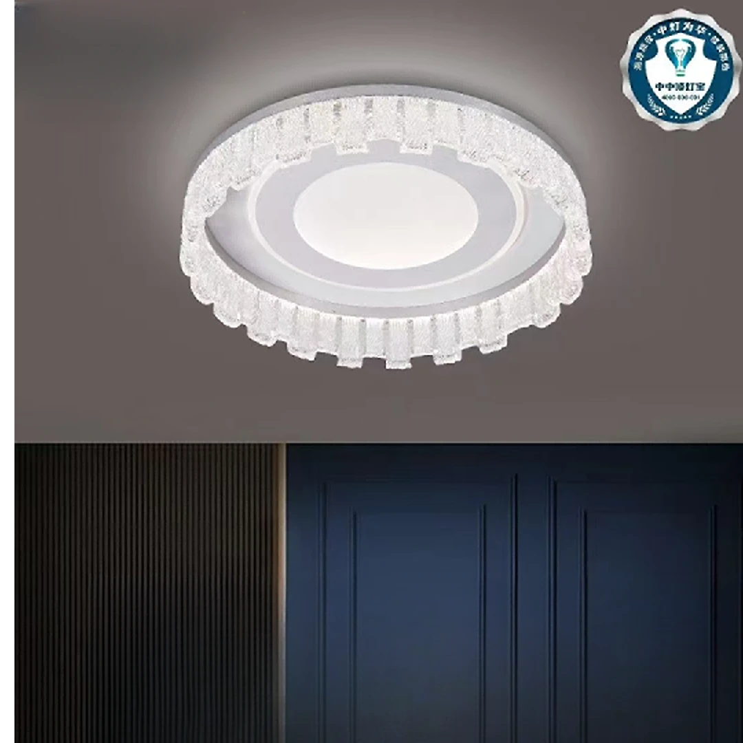 一帘幽梦新款卧室灯高亮圆形创意轻奢上档次大气家用卧室书房灯具