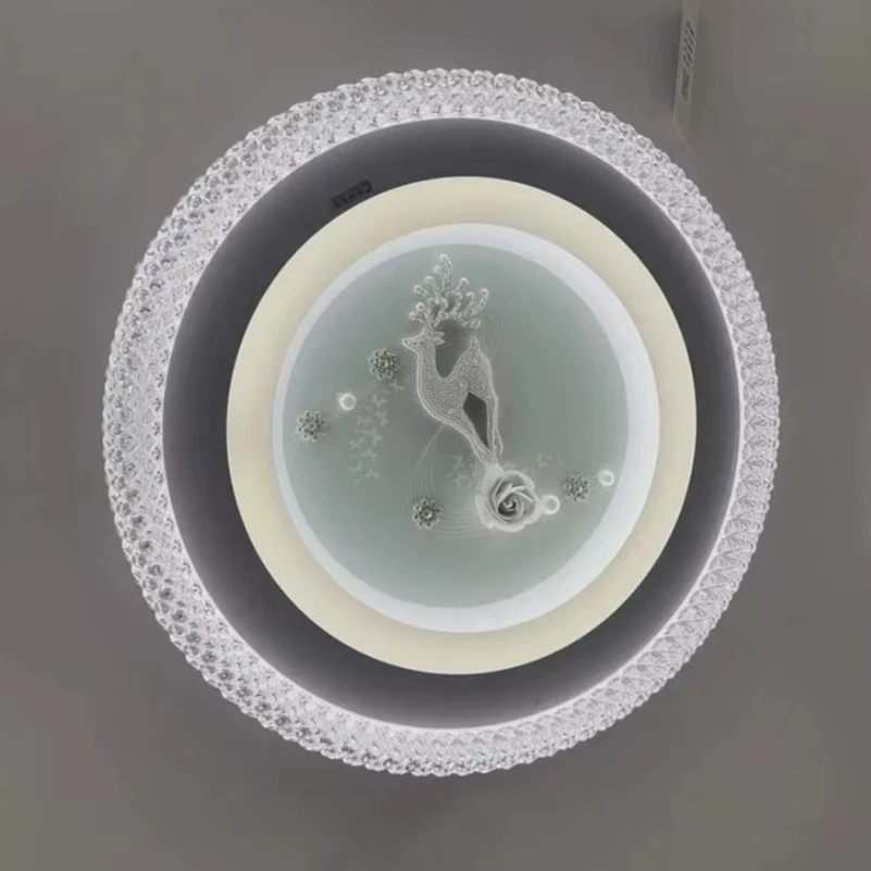 琪诚铭灯一鹿有你圆形节能护眼家用房间吸顶灯现代简约卧室吸顶灯